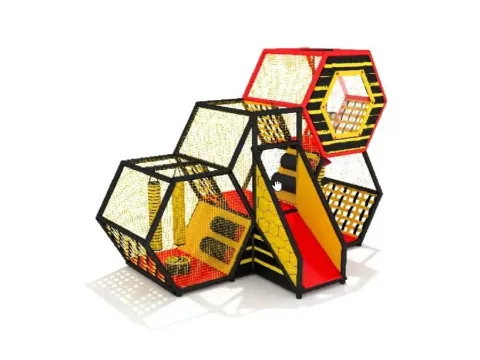 Детский игровой лабиринт «Соты» 3,45×1,8×2,3м.