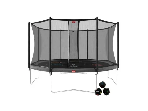 Спортивный батут BERG Favorit Regular 430 Grey Levels +защитная сетка Safety Net Comfort