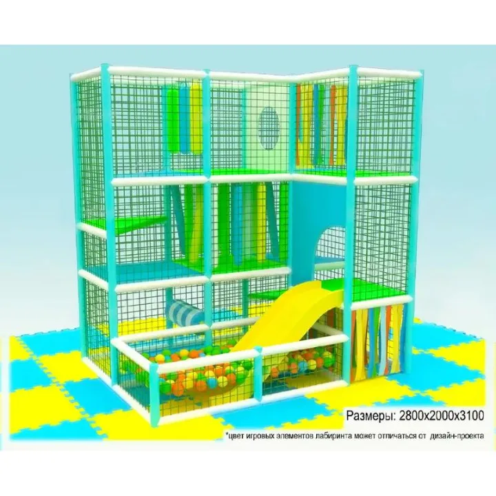 Игровой лабиринт детский «Мираж» 2,8x2,0x3,1м.