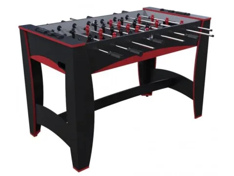 Игровой стол — футбол «Hit» (122×63.5×78.7 см, черно-красный)