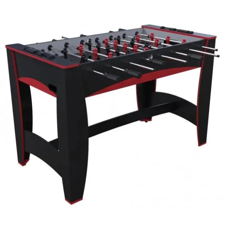 Игровой стол — футбол «Hit» (122×63.5×78.7 см, черно-красный)
