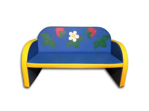 Мягкий каркасный диван для ДОУ