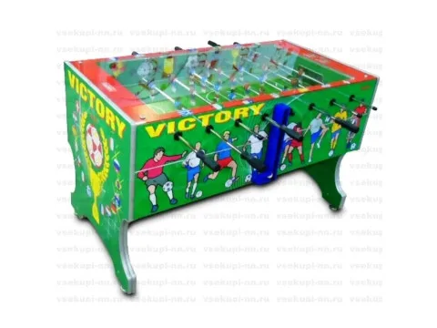 Настольный футбол «Victory» (жетоноприёмник, подсветка, защитное стекло)