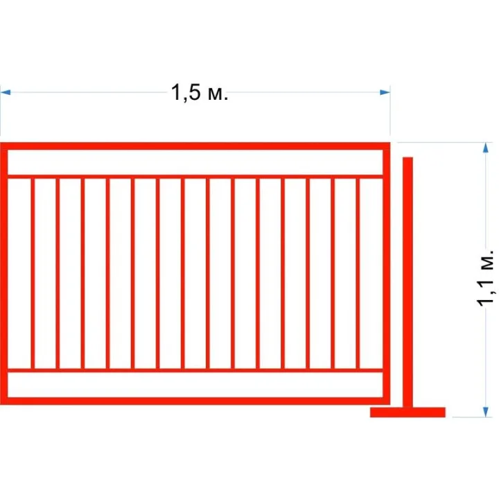 Ограждение для аттракционов по  ГОСТ 33807-2016
