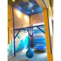 Вязаный игровой лабиринт «Красочные сети «Улей»