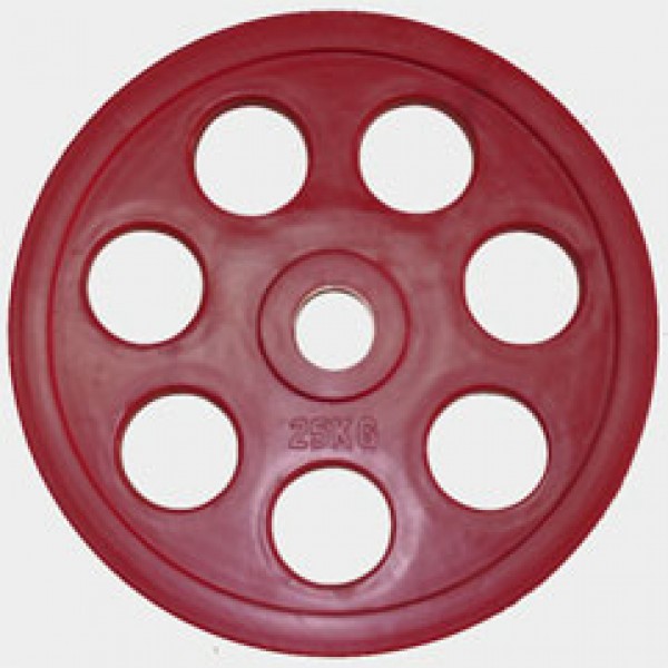 Олимпийский диск евро-классик с хватом "Ромашка", 25 кг.