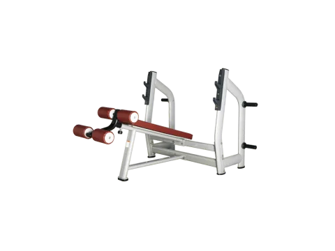 BRONZE GYM H-024 Скамья для жима с отрицательным наклоном (КОРИЧНЕВЫЙ)