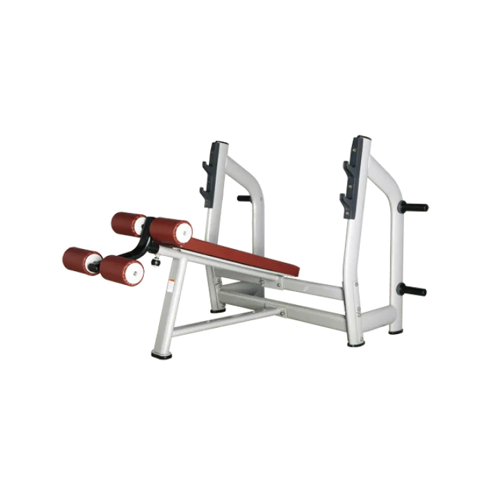 BRONZE GYM H-024 Скамья для жима с отрицательным наклоном (КОРИЧНЕВЫЙ)