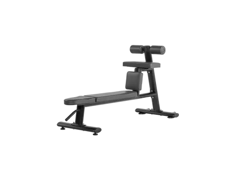 BRONZE GYM H-035 Скамья для скручиваний горизонтальная (ЧЁРНЫЙ)