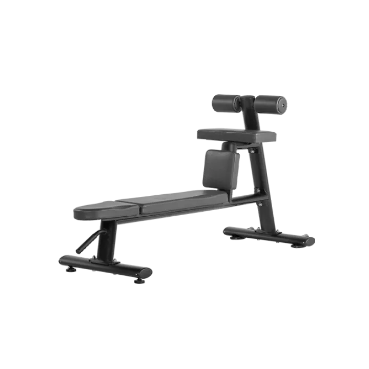 BRONZE GYM H-035 Скамья для скручиваний горизонтальная (ЧЁРНЫЙ)