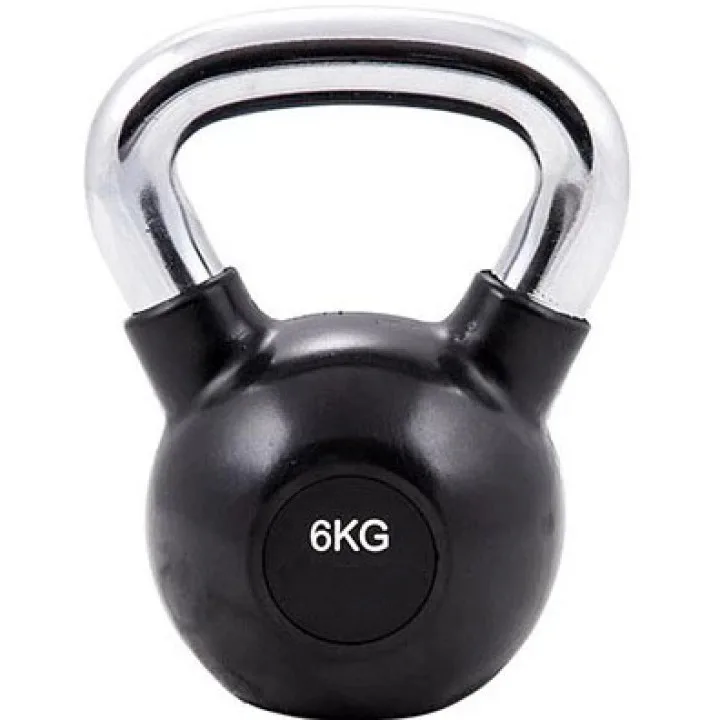 Гиря металл ручка хром 6кг. GLT FITNESS