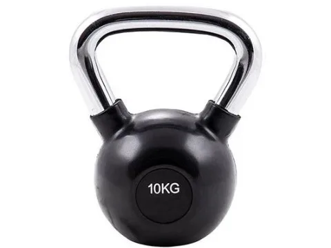 Гиря металл ручка хром 10кг. GLT FITNESS