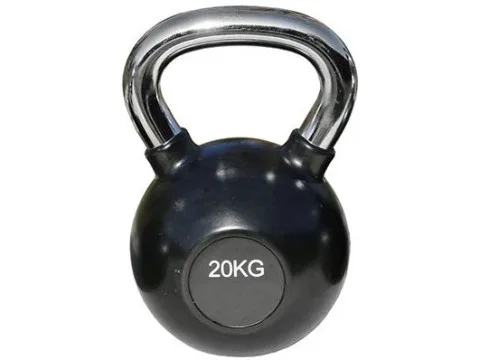 Гиря металл ручка хром 20кг. GLT FITNESS