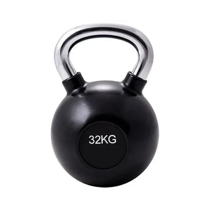 Гиря металл ручка хром 32кг. GLT FITNESS