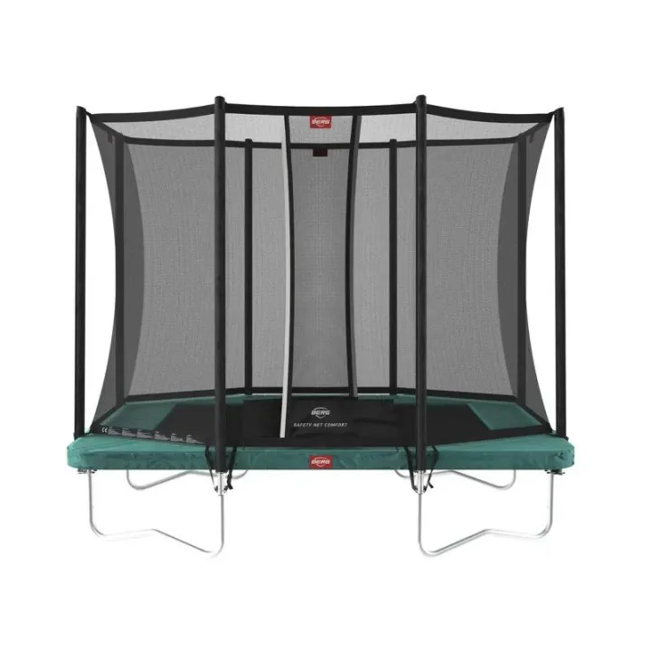 Прямоугольный Батут BERG Ultim Favorit Regular 280 Green + Safety Net Comfort