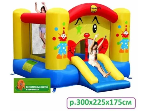 Батут с горкой Happy Hop «Клоунада»