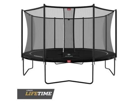 Батут с защитной сетью BERG Favorit Regular 430 Black + Safety Net Comfort