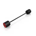 Штанга с фиксированным весом прямая 10 кг черно\красная