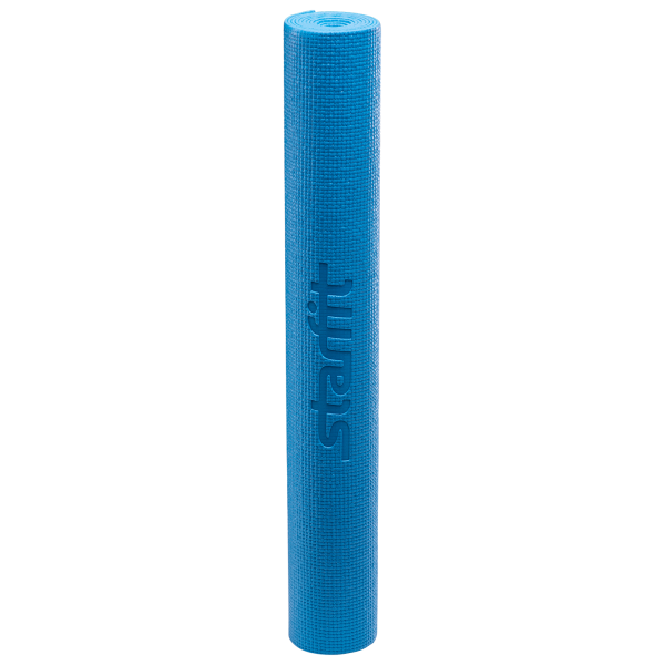 Коврик для йоги FM-101, PVC, 173x61x1,0 см, синий