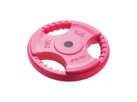 Диск обрезиненный BB-201, d=26 мм, красный, 5 кг