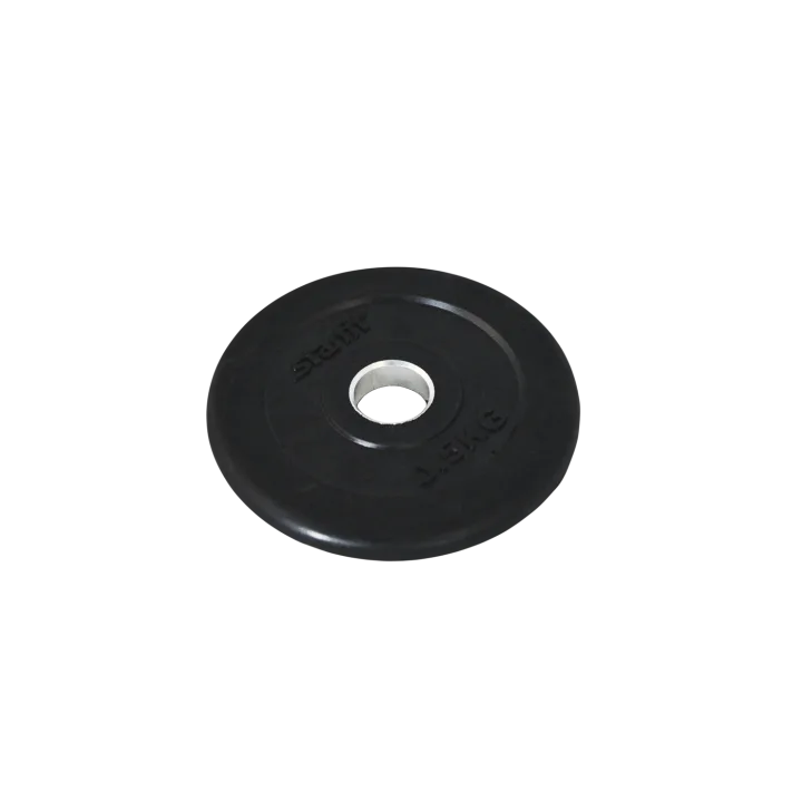 Диск обрезиненный BB-202, d=26 мм, черный, 0,5 кг