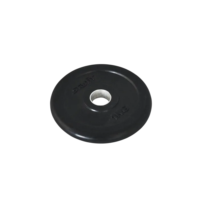 Диск обрезиненный BB-202, d=26 мм, черный, 1 кг